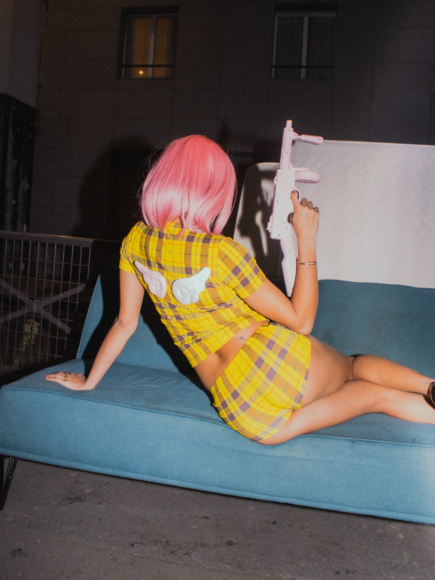 « HEAVEN SENT » yellow two piece set