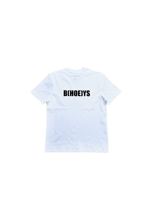 « B(HOE)YS » white short sleeve tee