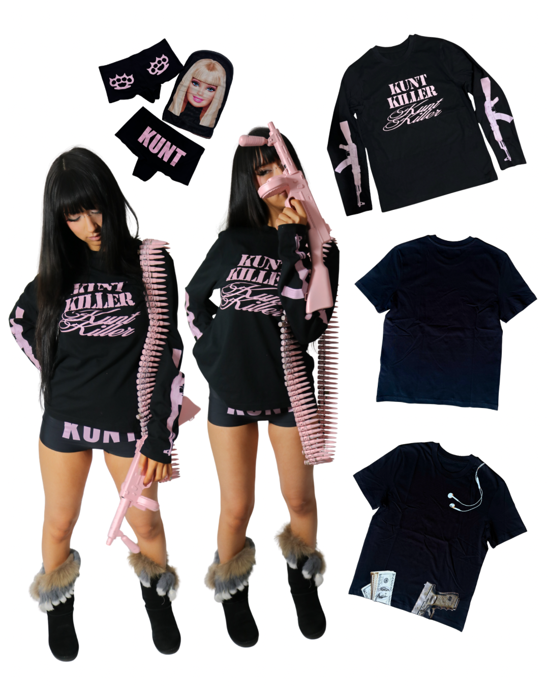 « KUNT KILLER » black long sleeve tee