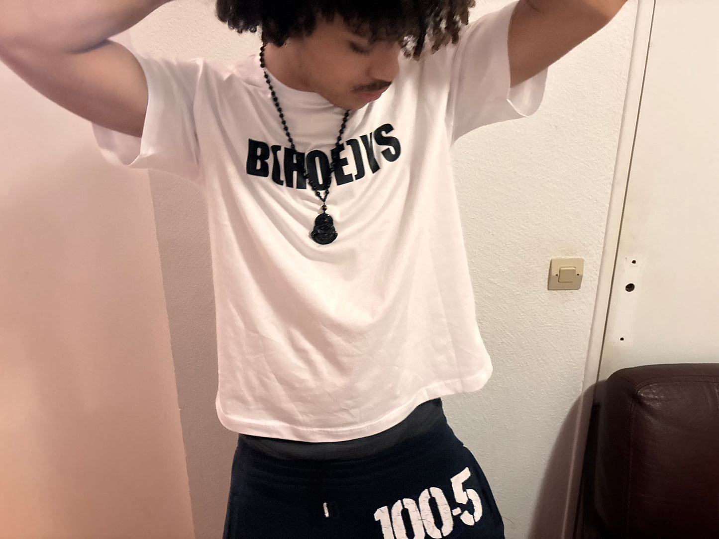 « B(HOE)YS » white short sleeve tee